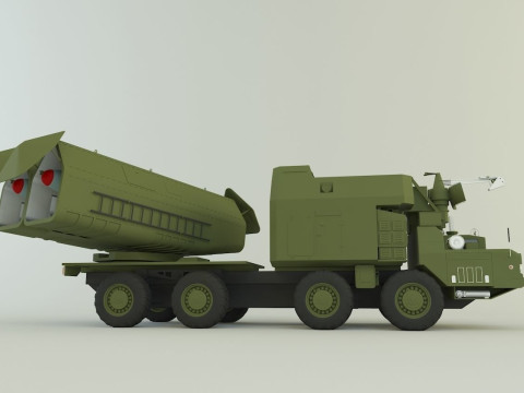 4K51 Rubezh Russian Defense 3D Модель