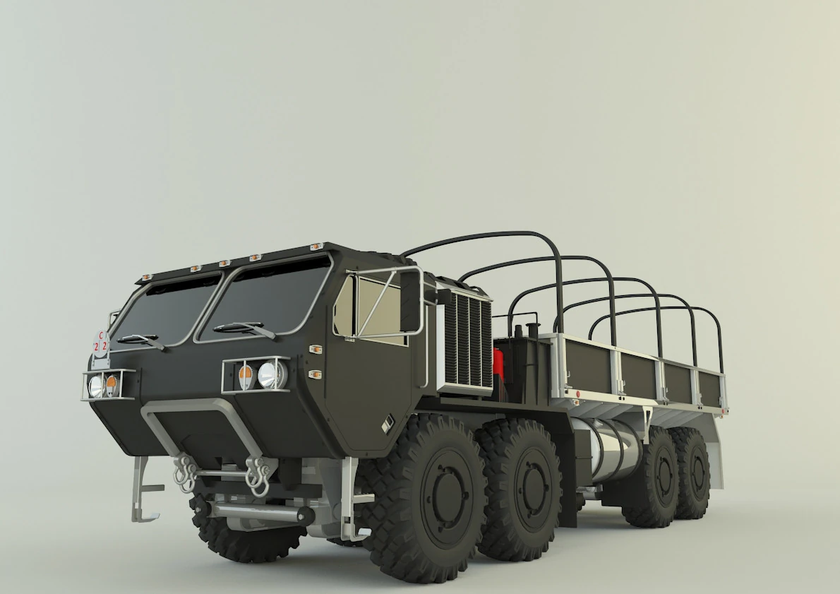 HEMTT A4 CARGO TRUCK 3D Model .c4d .max .obj .3ds .fbx .stl .blend