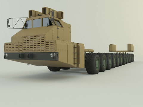 Maz-7907 military vehicle 3D Модель