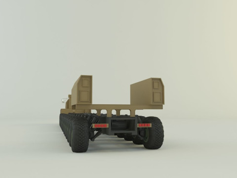 Maz-7907 military vehicle 3D Модель