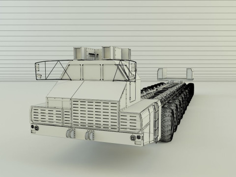 Maz-7907 military vehicle 3D Модель