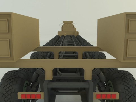 Maz-7907 military vehicle 3D Модель