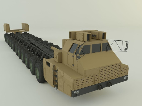 Maz-7907 military vehicle 3D Модель