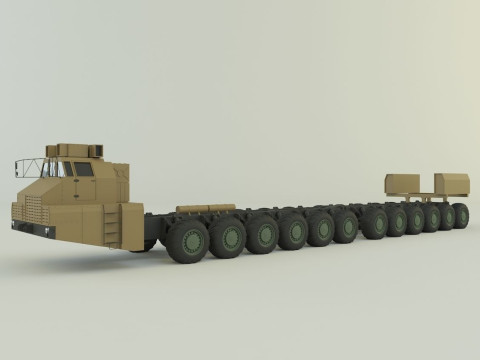 Maz-7907 military vehicle 3D Модель
