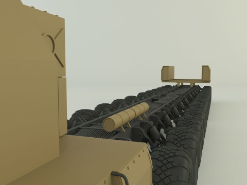 Maz-7907 military vehicle 3D Модель