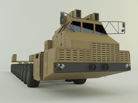 Maz-7907 military vehicle 3D Модель