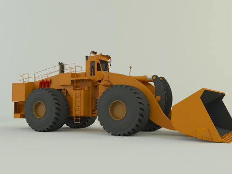 Фронтальний навантажувач Komatsu we2350 3D Модель