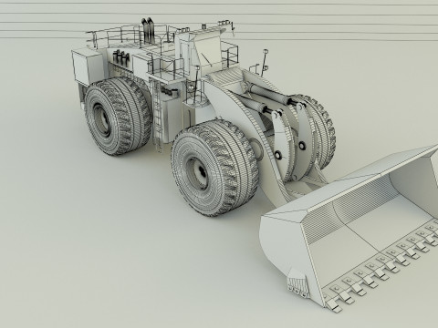 Komatsun we2350 wheel loader 3D Model