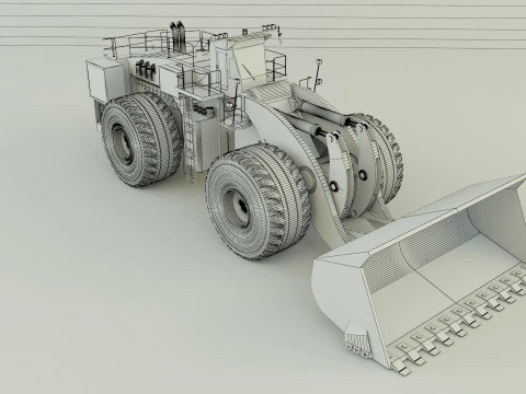 Komatsun we2350 wheel loader 3D Model