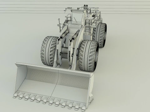 Komatsun we2350 wheel loader 3D Model