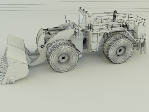 Komatsun we2350 wheel loader 3D Model