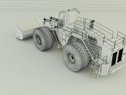 Komatsun we2350 wheel loader 3D Model