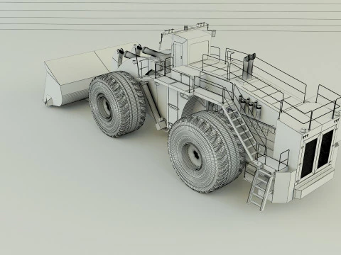 Komatsun we2350 wheel loader 3D Model