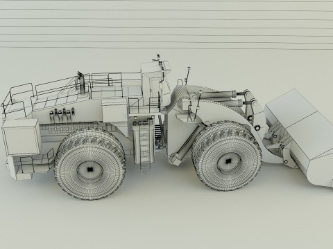 Komatsun we2350 wheel loader 3D Model