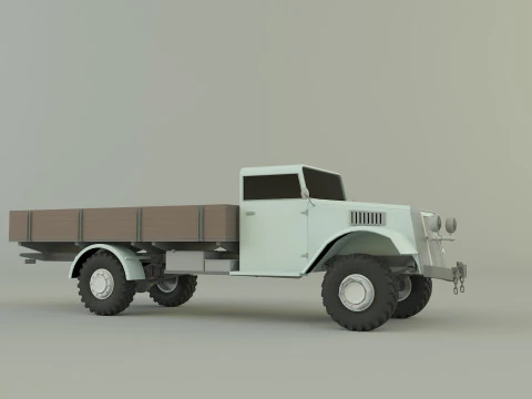 Classic pickup truck model 3D Model