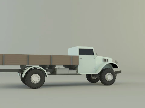 Classic pickup truck model 3D Model