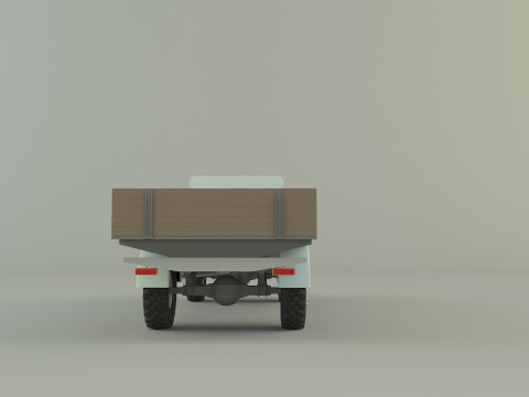 Classic pickup truck model Modelo 3D