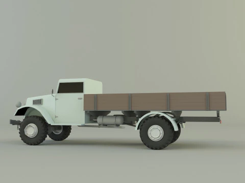 Classic pickup truck model 3D Model