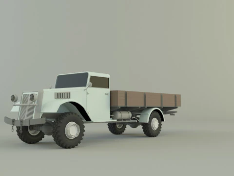 Classic pickup truck model 3D Model