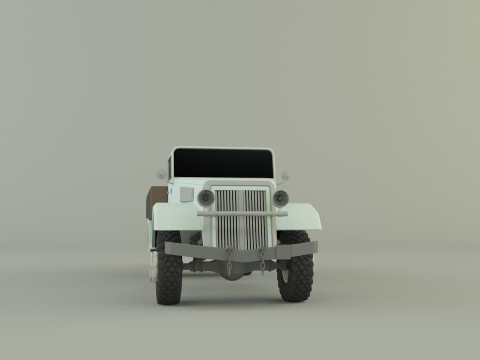 Classic pickup truck model Modelo 3D