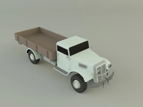 Classic pickup truck model 3D Model