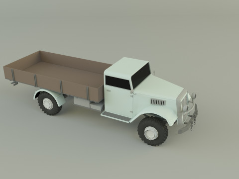 Classic pickup truck model Modelo 3D