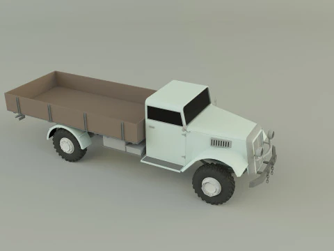 Classic pickup truck model 3D Model