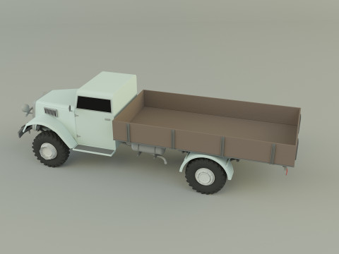 Classic pickup truck model Modelo 3D