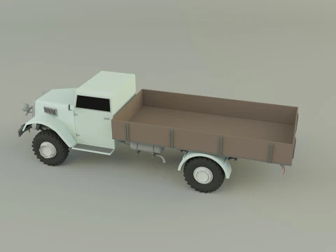 Classic pickup truck model 3D Model