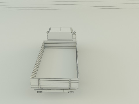 Classic pickup truck model Modelo 3D