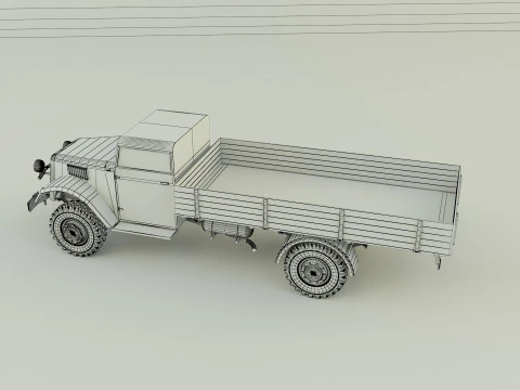 Classic pickup truck model 3D Model