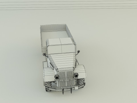 Classic pickup truck model Modelo 3D