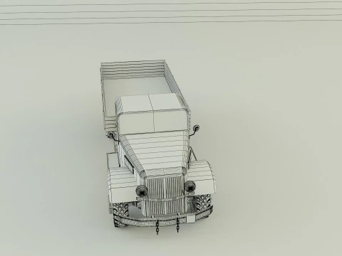 Classic pickup truck model 3D Model