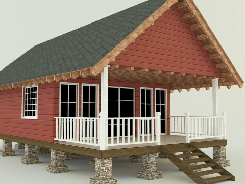 Guest house model 3D Model