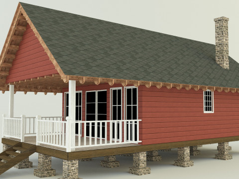 Guest house model 3D Model