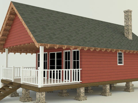 Guest house model 3D Model