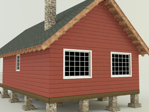 Guest house model 3D Model