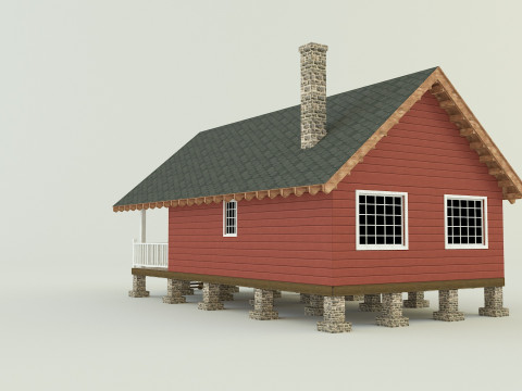 Guest house model 3D Model