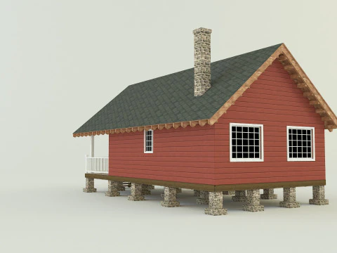 Guest house model 3D Model