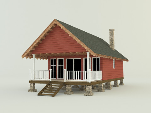 Guest house model 3D Model