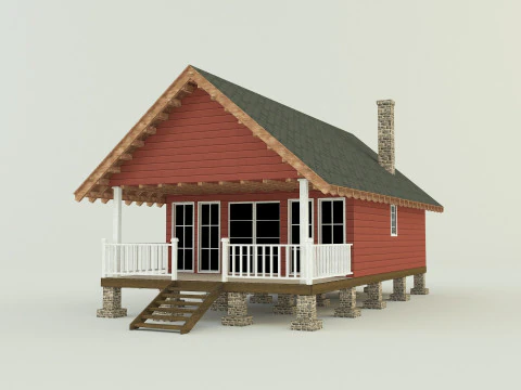Guest house model 3D Model