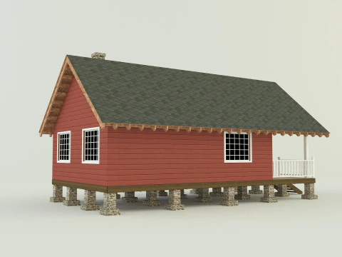 Guest house model 3D Model