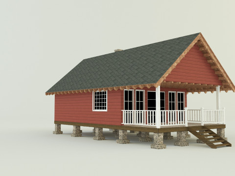 Guest house model 3D Model