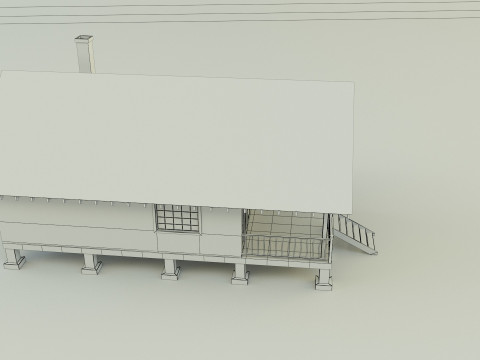 Guest house model 3D Model
