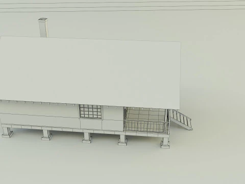 Guest house model 3D Model