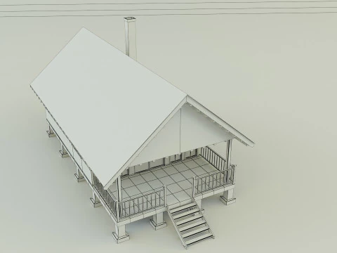 Guest house model 3D Model