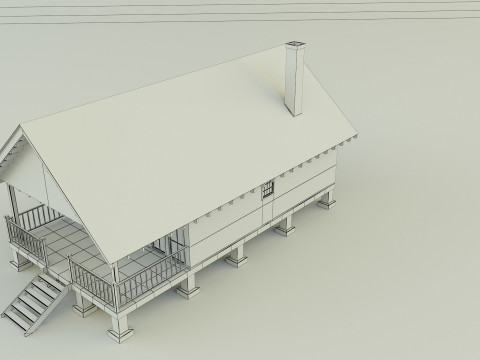 Guest house model 3D Model