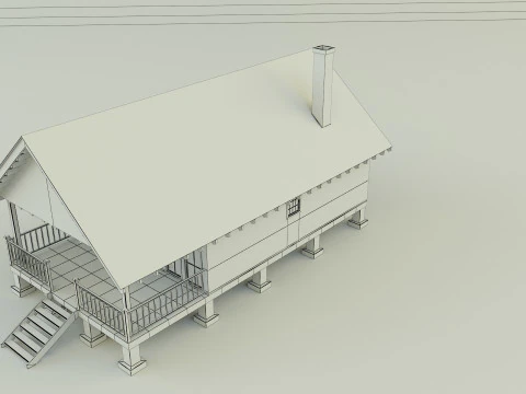 Guest house model 3D Model
