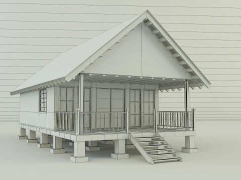 Guest house model 3D Model