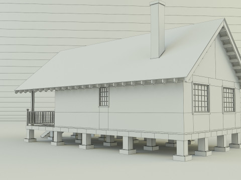 Guest house model 3D Model